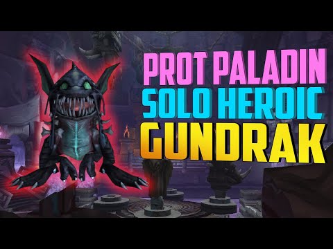 Solo Heroic Gundrak Prot Paladin POV - WotLK Classic