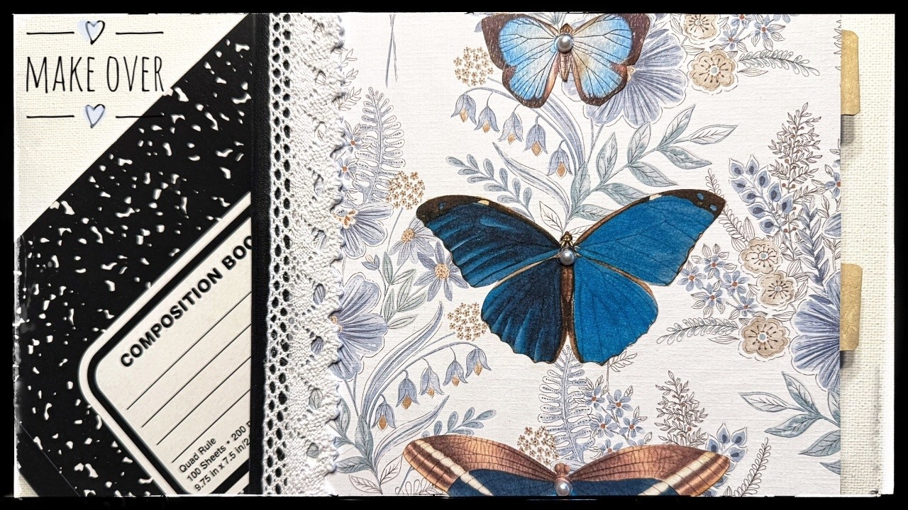 Transforming A Composition Book - DIY Journal - Beginner Friendly - Tutorial