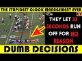 Dumb Decisions The STUPIDEST CLOCK MANAGEMENT In Wild Card Round HISTORY Ravens Bengals 2022