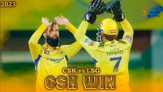 Csk win whatsapp status | Csk win against lsg status videos | Chennai Super Kings win 1st match 2023