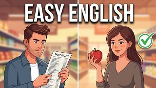 Going to the Supermarket | Easy English Conversation | A1–A2 | English Talk