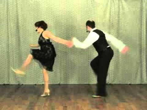 Basic Charleston Kick Technique - Partner Charleston Dance Lesson, Evita Arce, Nathan Bugh #1128