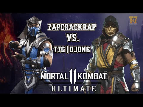 DJON6 VS ZAPCRACKRAP - SUB ZERO VS SCORPION - FT5 Mortal Kombat 11: Ultimate