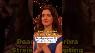 Reactions Barbra Streisand accepting this year's Lifetime Achievement Award at the SAG Awards! 🥹