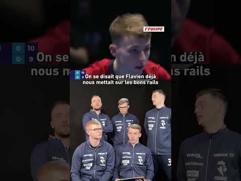 🏓 Les Bleus reviennent sur le duel entre Flavien Coton et le numéro 1 mondial Wang Chuqin #shorts