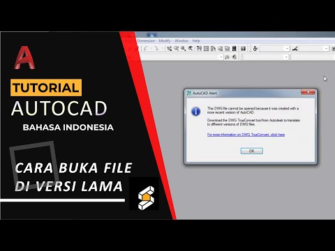 Autocad - cara membuka file dwg cad terbaru di autocad lama (open file dwg autocad in old version)