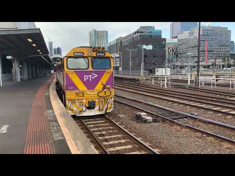 V/Line N464 City of Geelong Couples Up to the N-Sets & N458 City of Maryborough to the Bank Sidings