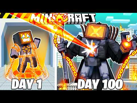 I Survived 100 Days as WATCHMAN OF DOOM in Minecaft!