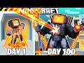I Survived 100 Days As WATCHMAN OF DOOM In Minecaft