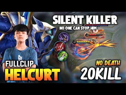 Helcurt 20Kills No Death | Brutal Damage Build | Helcurt Gameplay By FULLCLIP | MLBB ✓