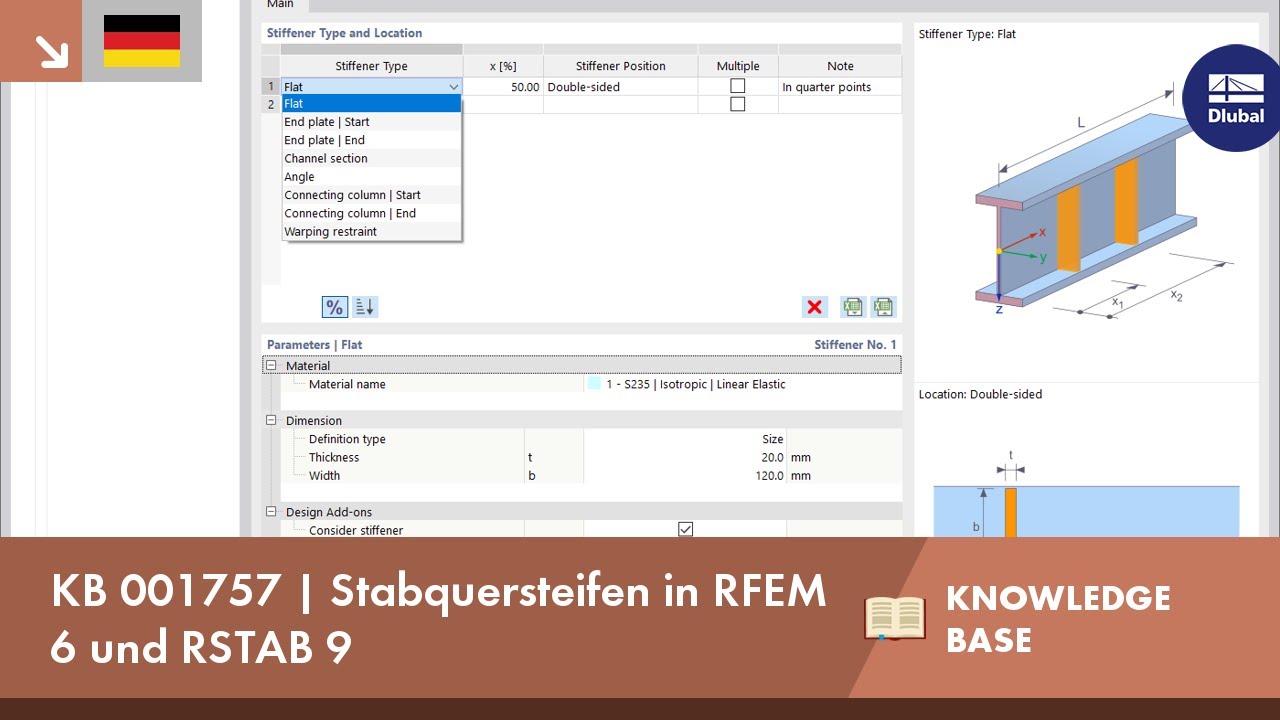 KB 001757 | Stabquersteifen in RFEM 6 und RSTAB 9