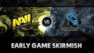 Early game skirmish by Na'Vi vs Newbee @ The International 2014