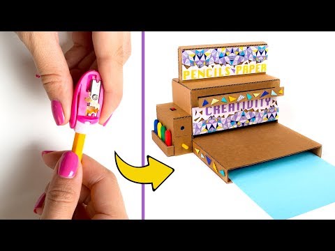 How To Make Pencil Sharpener Machine From Cardboard