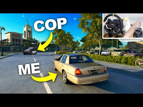 Hiding from Cops by blending into traffic...