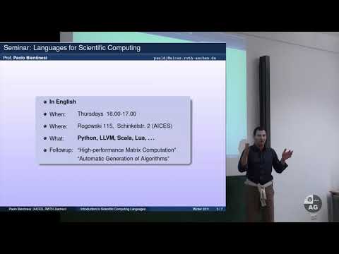 Scientific Computing 1