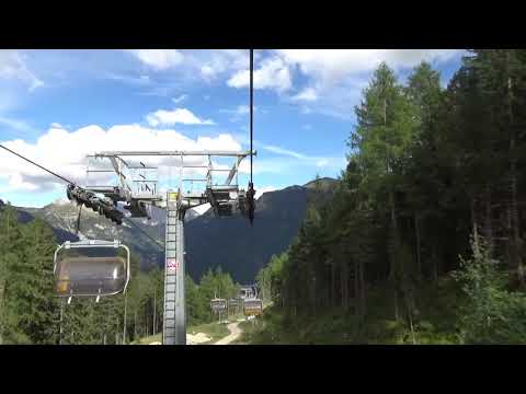 Discesa integrale seggiovia Leitner "Vajolet 2" - Pera di Fassa (TN)