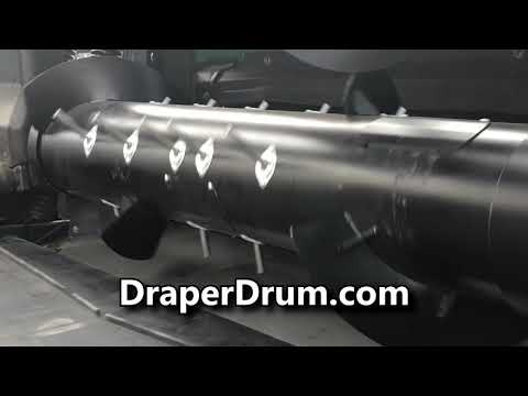 Draper Drum: Heavy Duty Auger Drum Replacement for MacDon Headers