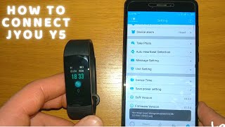 How to connect Jyou Y5 with JYou app in Android phone Smart Band Wristband Smart Bracelet