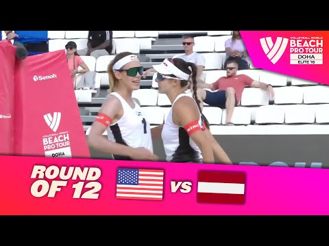 Cannon / Sponcil vs. Anastasija/ Tina - Round of 12 Highlights Doha 2023 #BeachProTour