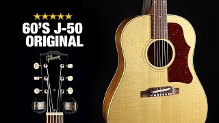 Video thumbnail for 60s Gibson J-50 Original with Adjustable Saddle! by Acoustic Letter