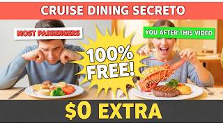 How to Eat Like Royalty on a Cruise for FREE (Insiders Don't Want You Knowing This!)#cruisetour