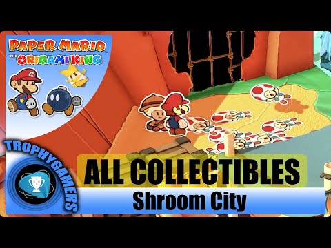 Paper Mario The Origami King - All Collectibles Shroom City - All Holes, Treasures, Blocks Locations
