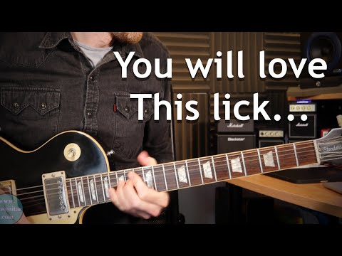 Fluent lick through shape one pentatonic - Lick Friday week 284