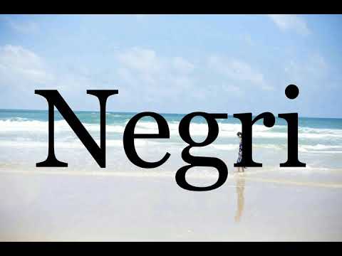 How To Pronounce Negri🌈🌈🌈🌈🌈🌈Pronunciation Of Negri