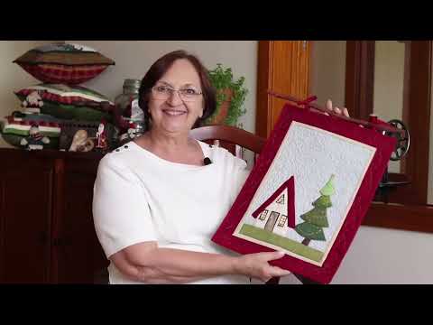 Panô Chalé de Natal em Patchwork - curso passo a passo + projeto completo