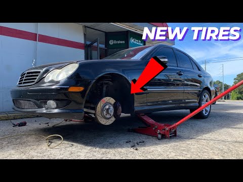 New Front Tires for Mercedes C230 Vlog