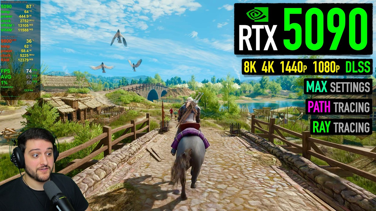 RTX 5090 - The Witcher 3 Remastered - This is Crazy Intensive!!