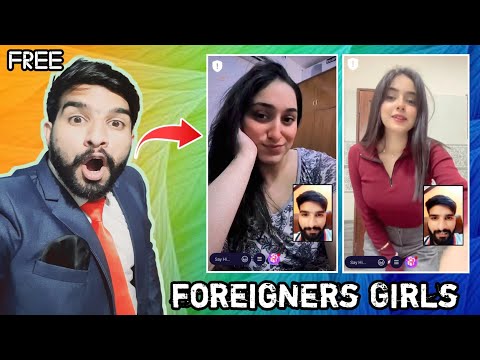 Free Video calling App with Foreigner Girls || Omegle Alternative 2025 || video chat App 2025