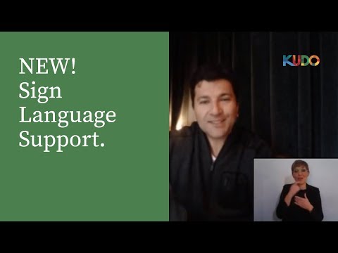 Introducing Sign Language Support on KUDO!
