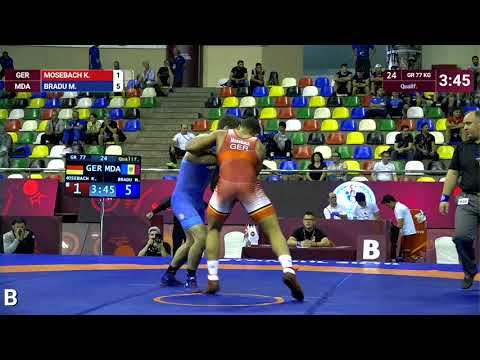 Qual. GR - 77 kg: K. MOSEBACH (GER) v. M. BRADU (MDA)