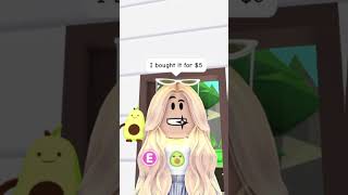 She SOLD her house for JUST $5 because of this…😮😮 #adoptme #roblox #robloxshorts