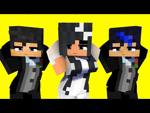DARLING OHAYO SHUFFLE CHICKEN WING WEDDING APHMAU AARON & EIN - MINECRAFT ANIMATION #shorts