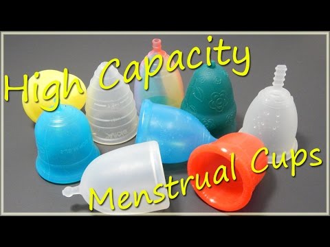 High Capacity Menstrual Cups (37-40+ ml)