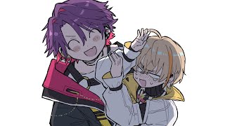 【手描き切り抜き】ら●ら●るーをさせたい渡会雲雀に抵抗する風楽奏斗【にじさんじ/風楽奏斗＆渡会雲雀】