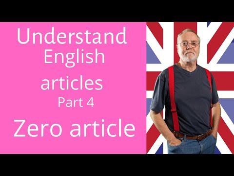 English articles the zero article