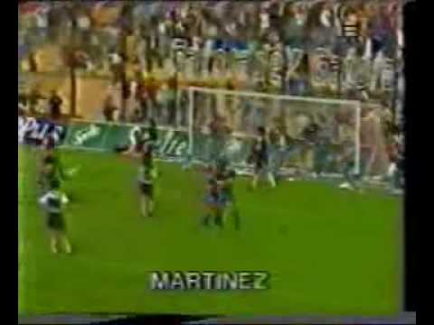 Gol de Martinez a Racing (Boca 1-Racing 0 23-05-93)