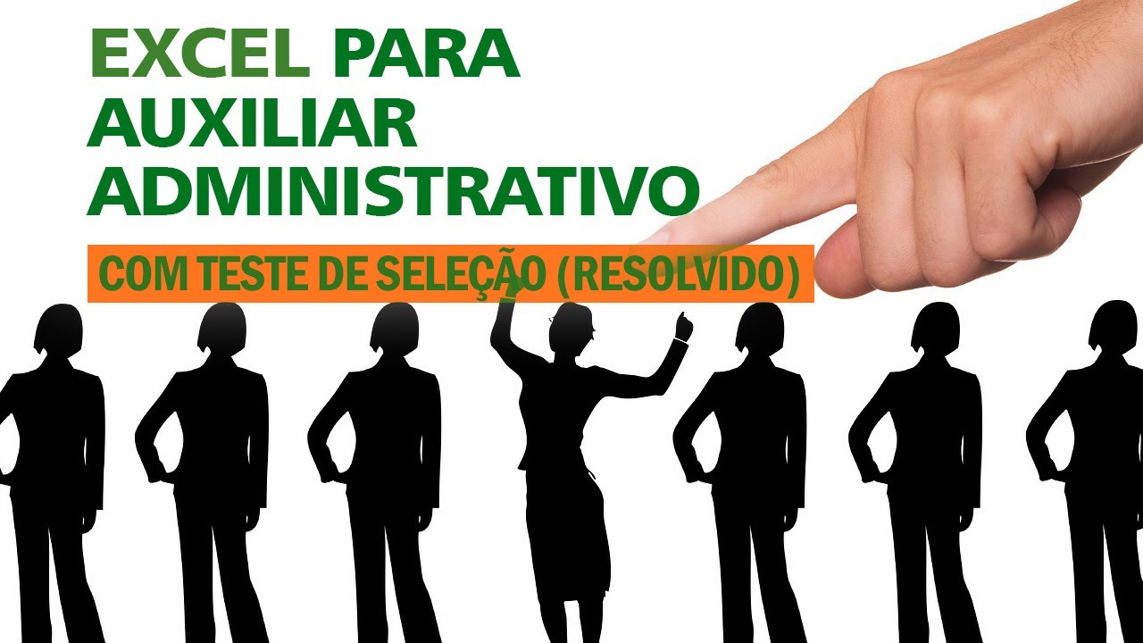 Excel para Auxiliar Administrativo. [Com Teste Resolvido]