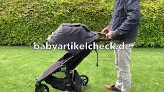 Baby Jogger City Mini GT2: Auf  und Zusammenklappen und Schiebegriff