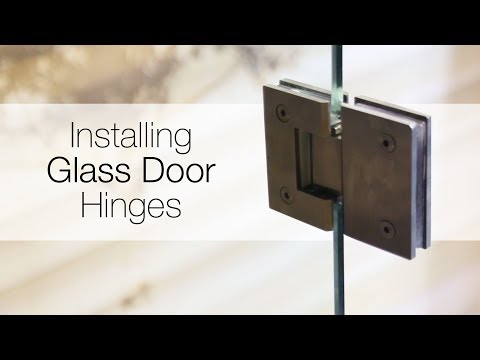 How to install glass door hinges