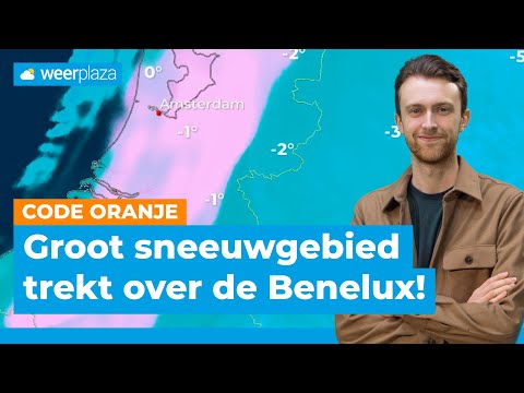 Zoveel sneeuw gaat er woensdag vallen! ❄️ | Code Oranje Weerbericht