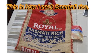 How I cook Basmati rice with rice cooker