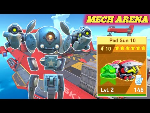 Max Surge Gameplay with Pod Gun 10 - Mech Arena