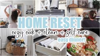 ✨*get my life together* SUNDAY RESET • extreme clean with me + cozy homemaking motivation