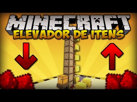 ✔ ELEVADOR DE ITENS C/ DROPPER (EFICIENTE, SIMPLES E SILENCIOSO) - MINECRAFT REDSTONE