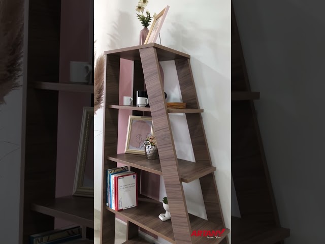Estante para Livros Star 5 Prateleiras Nogal - Artany Móveis