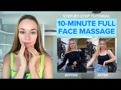 10 Minute Full Face Massage: Step-by-Step Tutorial #beautyhacks